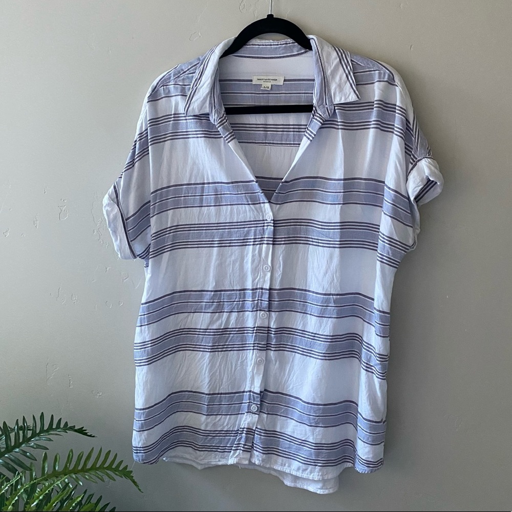3/$15 Striped Short Sleeve Button Up